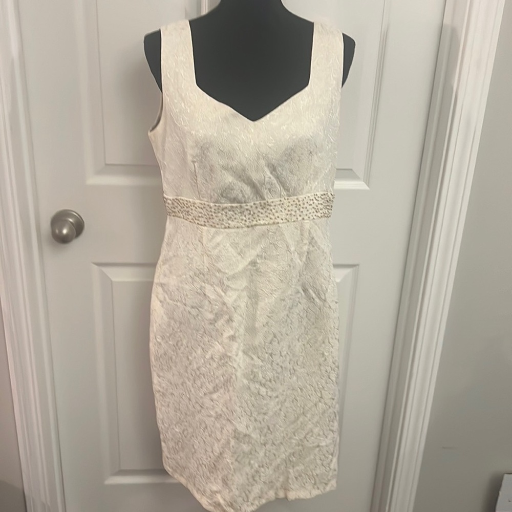 Cream colored Dress with beaded embellishments